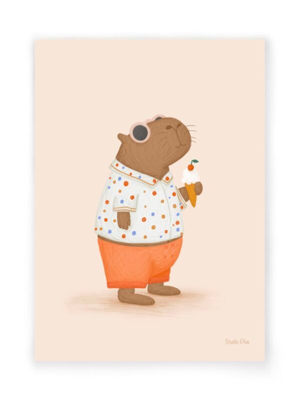 A4 print ‘capibara’