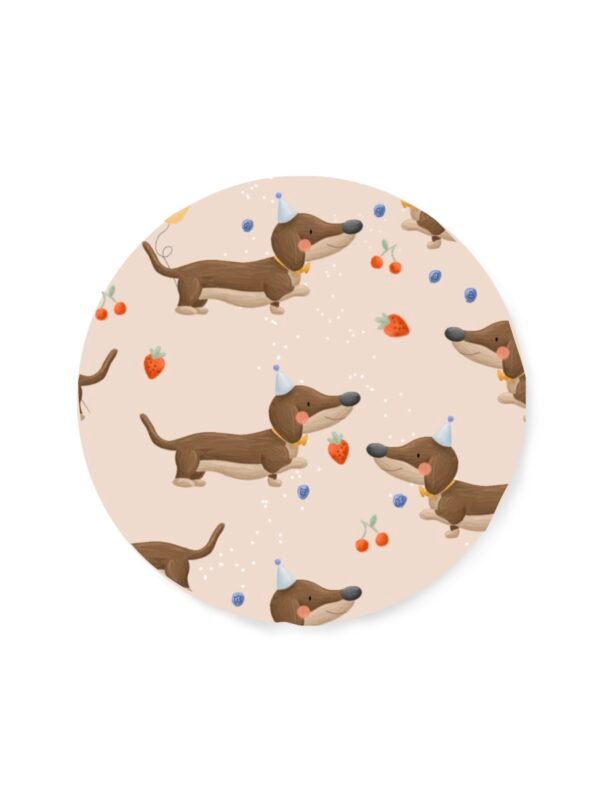 Sticker ‘feest teckeltjes’