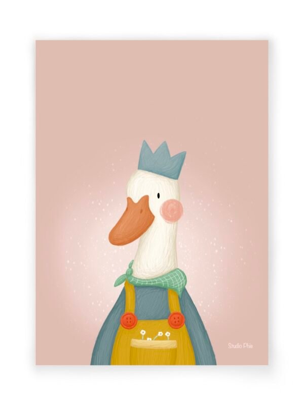 A4 print ‘ik vind je lief eend’