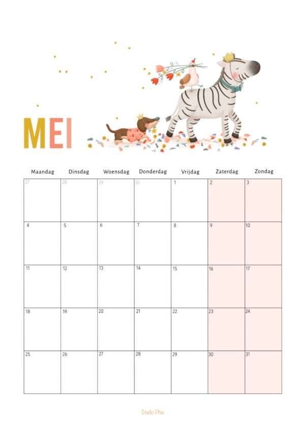 Kalender - 50 x 70 cm