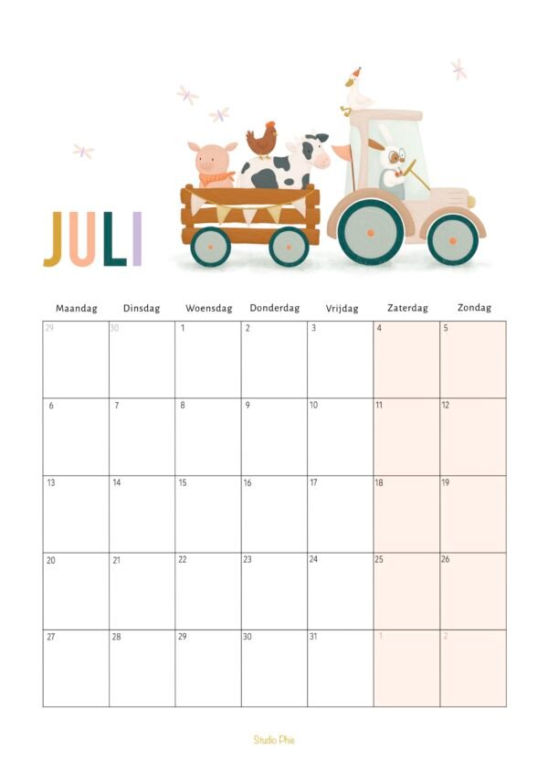 Kalender - 50 x 70 cm