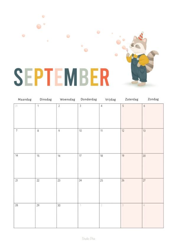 Kalender - 50 x 70 cm