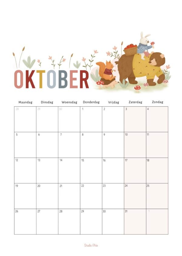 Kalender - 50 x 70 cm