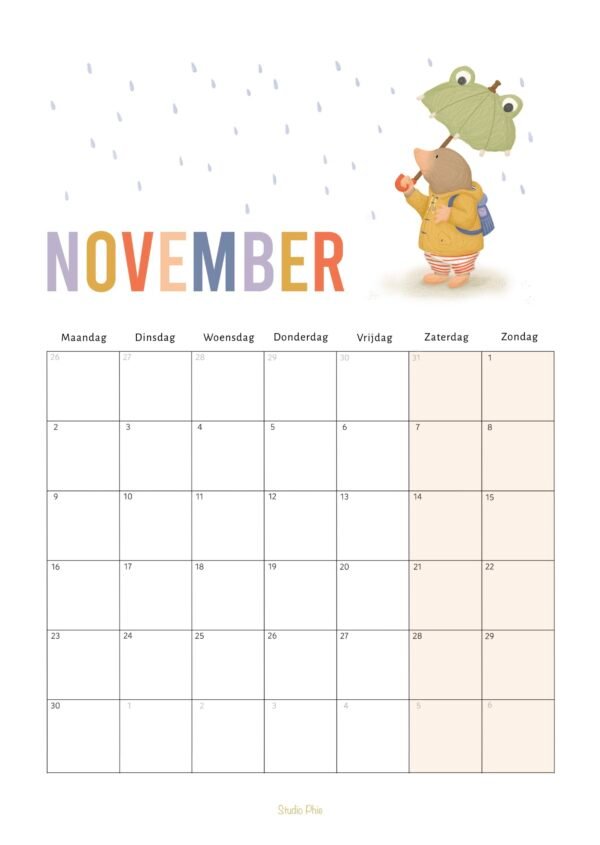 Kalender - 50 x 70 cm