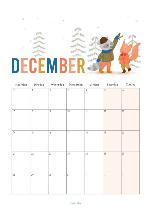 Kalender - 50 x 70 cm