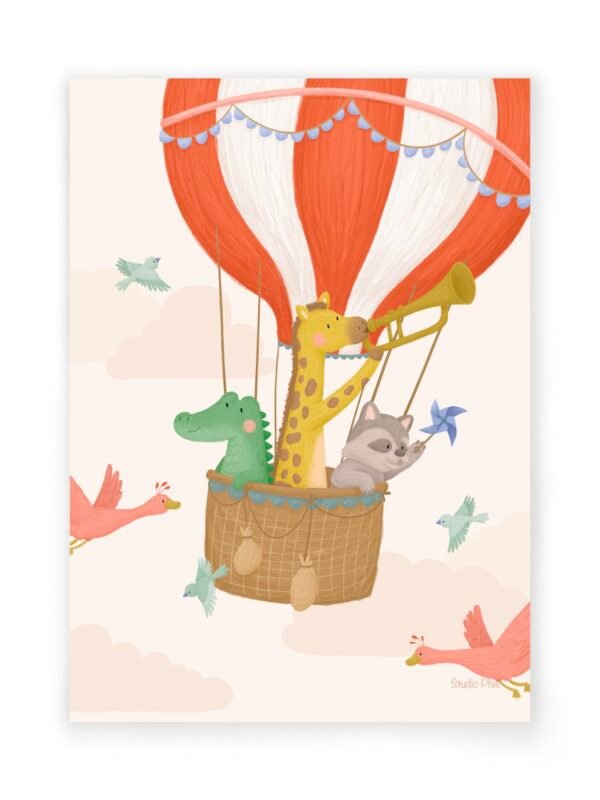 A4 print ‘luchtballon’