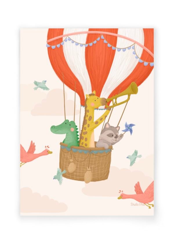 A4 print ‘luchtballon’