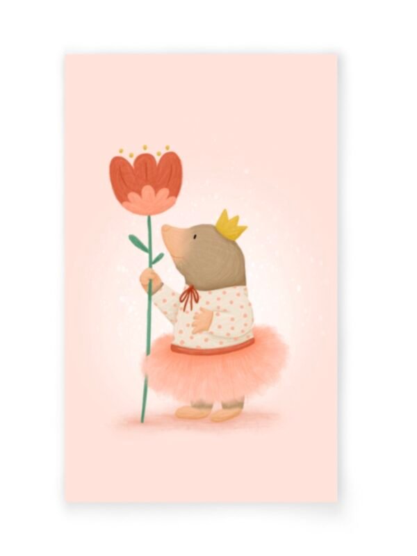 Mini kaart ballerina mol