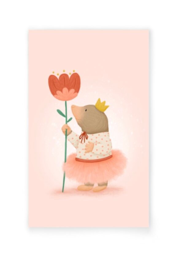 Mini kaart ballerina mol