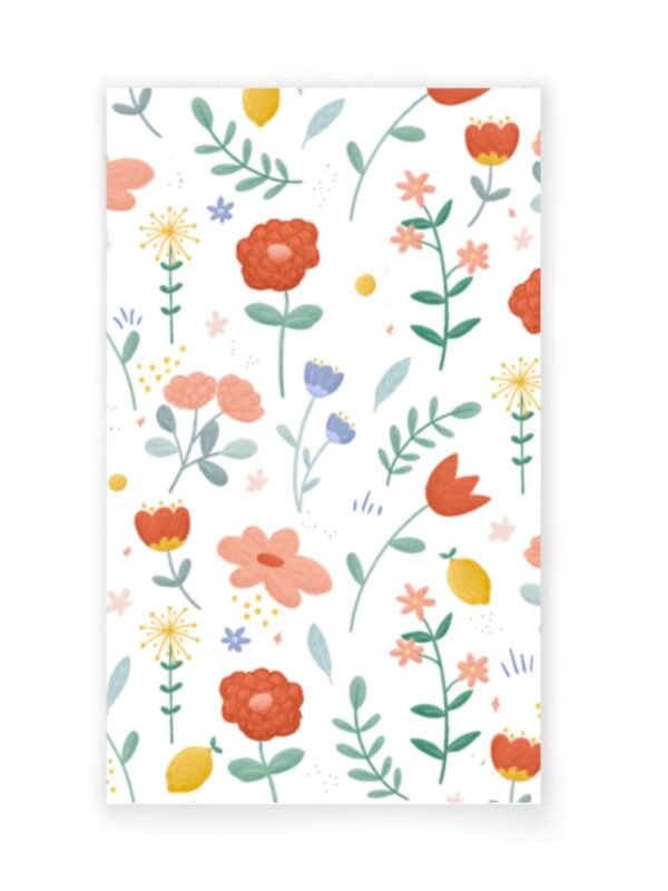 Mini kaart flowers all over