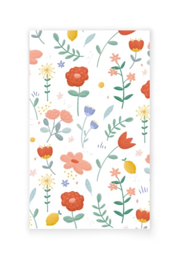 Mini kaart flowers all over