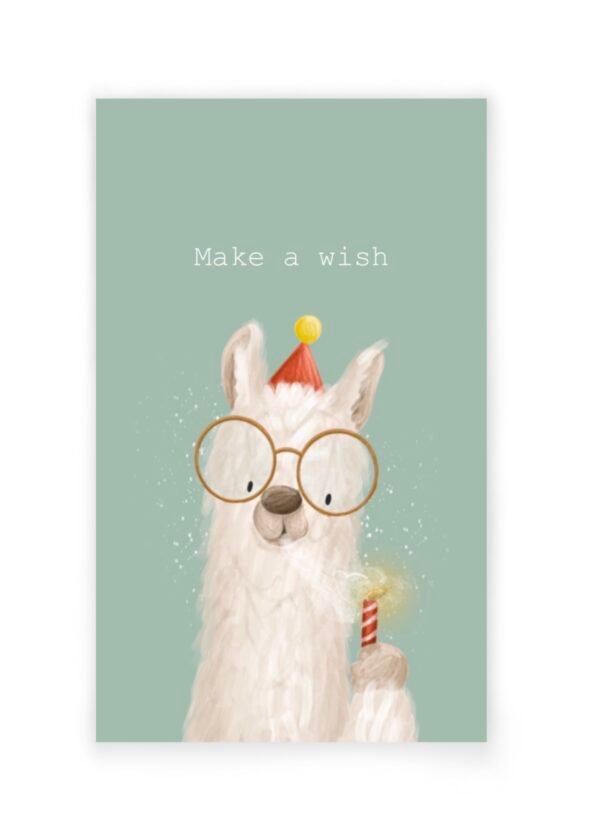 Mini kaart ‘make a wish’