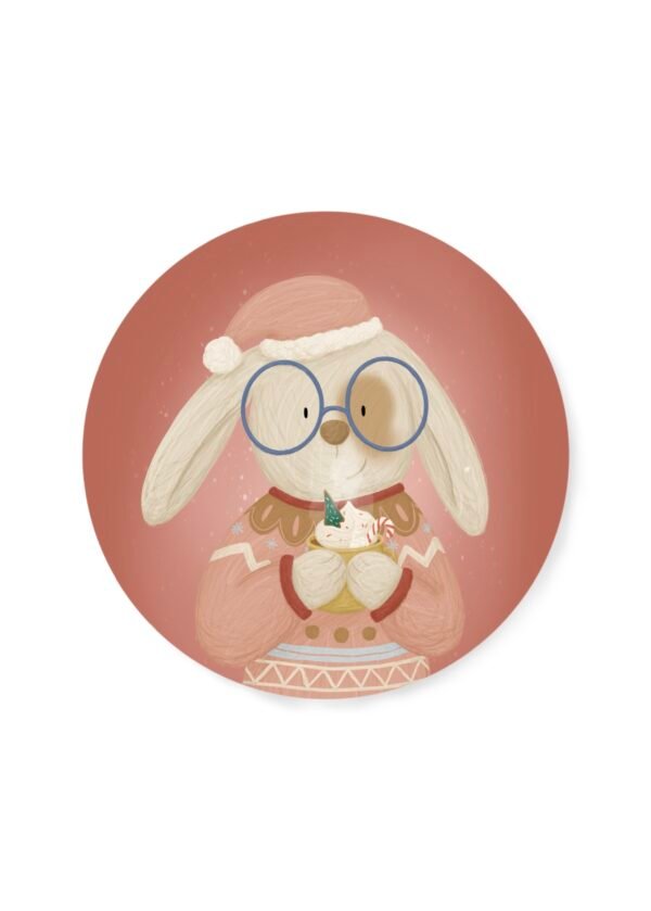 PRE ORDER - sticker ‘kerst konijn’